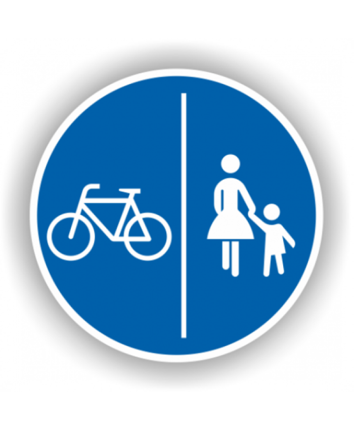 Indicatoare Pentru Delimitarea Pistelor Pentru Pietoni De Cele Destinate Bicicletelor